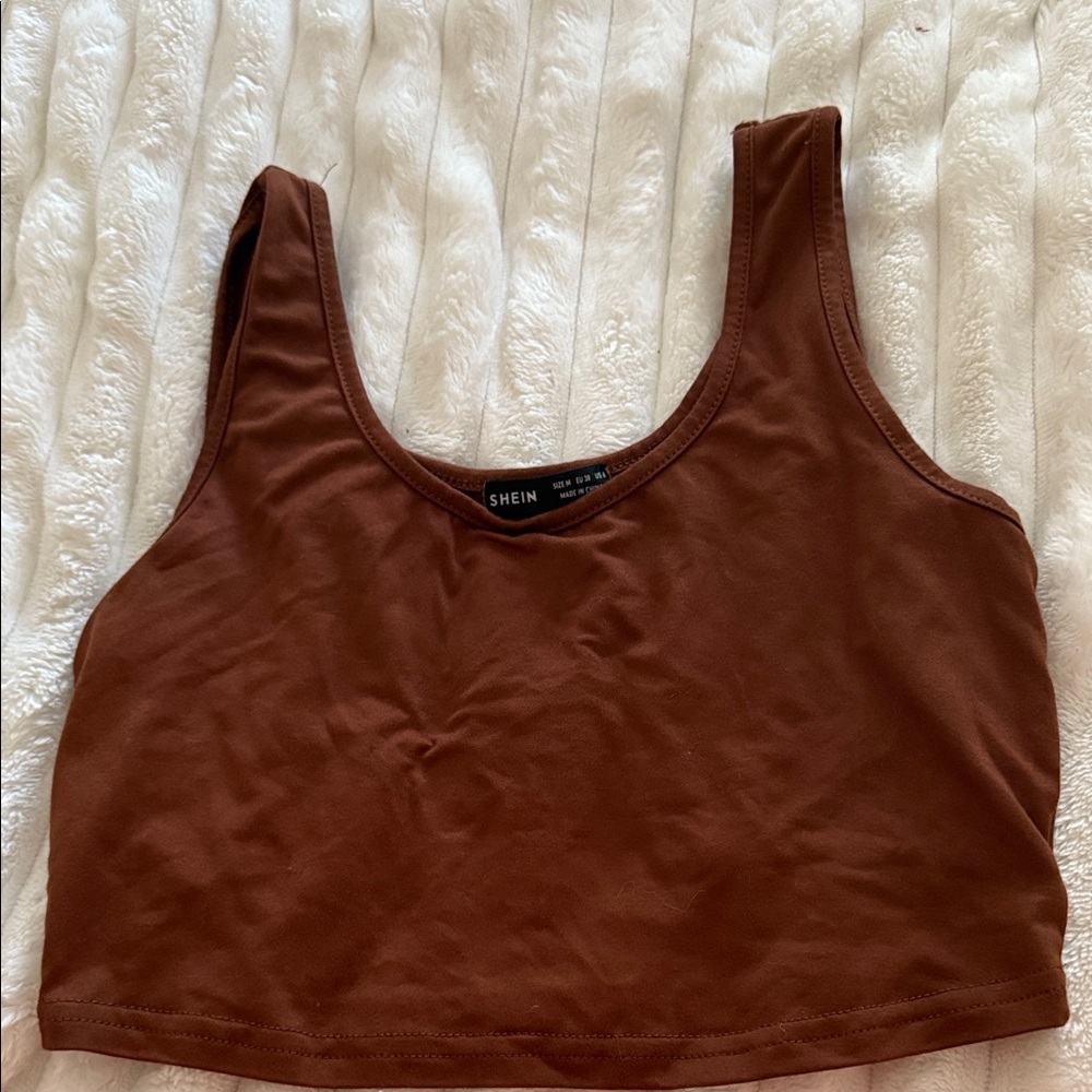 SHEIN Chocolate Brown Tank Top